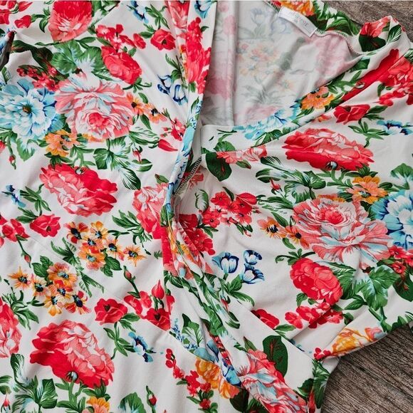 Measeor Short Sleeve Floral Maxi Dress Size XXL - Picture 10 of 15